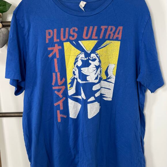 Plus Ultra Blue Short Sleeve Mens T Shirt Size XL - Picture 3 of 6